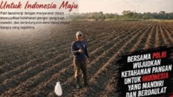 Dukung Ketahanan Pangan, Kasat Narkoba Polres Kuningan Monitor Langsung Lahan Petani