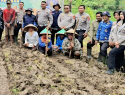 SAT LANTAS POLRES KUNINGAN BERSAMA KELOMPOK TANI DESA CIBULAN OLAH LAHAN UNTUK PROGRAM KETAHANAN PANGAN 2026