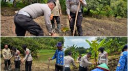 Wujud Nyata Polri Peduli Petani, Sat Lantas Polres Kuningan Sukseskan Program Ketahanan Pangan