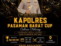 Rangkul Generasi Muda Lewat Culture Policing: Kapolres Pasaman Barat AKBP Agung Tribawanto Gelar Turnamen Mobile Legends “Kapolres Pasaman Barat Cup” sebagai Wadah Prestasi dan Persiapan Menuju Kapolri Cup 2026