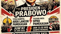 Aliansi Rakyat Pamekasan Gelar Unjuk Rasa Damai Dukung Program Kerakyatan Presiden Prabowo.