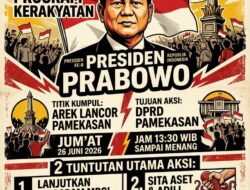 Aliansi Rakyat Pamekasan Gelar Unjuk Rasa Damai Dukung Program Kerakyatan Presiden Prabowo.