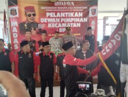Perkuat Struktur Hingga Tingkat Kecamatan, DPD MADAS Kabupaten Pamekasan Resmi Lantik Dewan Pimpinan Kecamatan Se-Kabupaten