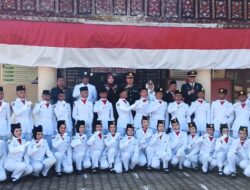 Tegas dan Kompak Paskibraka Talamau Tuai Pujian Kapolsek di Momen HUT Ke – 81 RI