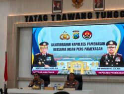 Bertemu Insan Pers, Kapolres Baru Pamekasan AKBP Wahyu Hidayat Ajak Jaga Keterbukaan Informasi