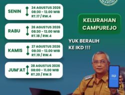 Dispendukcapil Kota Kediri Genjot Aktivasi IKD Melalui Layanan Jemput Bola di Kelurahan Campurjo