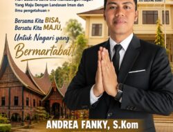 Tokoh Muda Andrea Fanky Maju Pilwali Nagari Aia Gadang Barat 2026-2034, Usung Visi Nagari Maju dan Mandiri