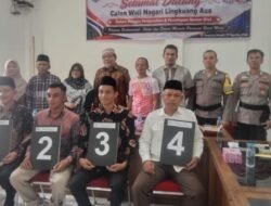 4Calon Wali Nagari Lingkung Aur Resmi Ditetapkan, Nomor Urut Diundi