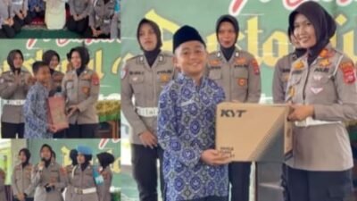 Sampaikan Pesan Damai, Polwan Resor Pasaman Barat Goes To School, Tekankan Stop Bulliying di SMPN 1 Pasaman 