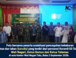 Cetak 45 Duta Anti Karhutla, Koramil 03 Talu Gelar Sosialisasi di Talamau