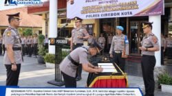 Rotasi Kepemimpinan, Kapolres Cirebon Kota Lantik Kapolsek Mundu dan Sertijab Kapolsek Lemahwungkuk