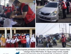Bagikan 6.500 Masker, Wabup Pasbar Ajak Warga Pakai Masker Saat Beraktivitas di Luar Rumah