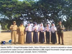 Borong Juara LBB, SMPN 1 Grogol Kediri Raih Juara Umum Tingkat Kecamatan