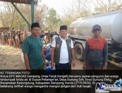 Atasi Krisis Air Bersih, Penasehat dan Pengurus MADAS DPC Sampang Salurkan Bantuan di Dusun Palempean