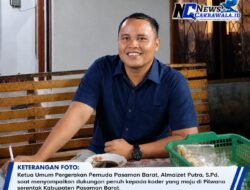 Pergerakan Pemuda Pasaman Barat Nyatakan Dukungan Penuh Untuk Kader Yang Maju di Pilwana