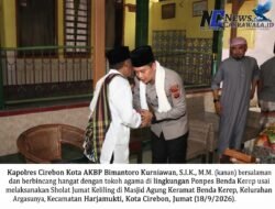 Kapolres Cirebon Kota Jumat Keliling di Masjid Keramat Bendahara Kerep, Perkuat Sinergi Ulama dan Umara
