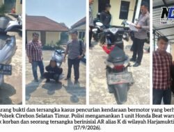 Polsek Cirebon Selatan Timur Ungkap Kasus Curanmor, Satu Unit Honda Beat Diamankan 