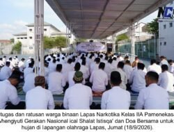 Ikhtiar Langit di Balik Jeruji: Lapas Narkotika Kelas IIA Pamekasan Gelar Doa dan Shalat Istisqa Bersama Minta Hujan 