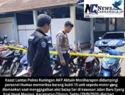 Polres Kuningan Gagalkan Aksi Balap Liar di Jalan Baru, 26 Remaja dan 15 Motor Diamankan