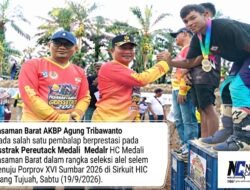 Jaring Bibit Pembalap Porprov, Kapolres Pasaman Barat Gelar Grasstrack di Sirkuit HIC Racing