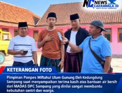 Krisis Air Landa Ponpes di Sampang, MADAS DPC Sampang Turun Gunung Kirim Tangki Air Bersih, Pimpinan Ponpes : Jazakumullah Khairan!