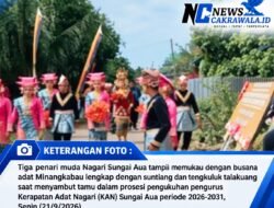 Perkuat Kelembagaan Adat, Pengukuhan Pengurus KAN Sungai Aua Periode 2026-2031 Berlangsung Khidmat dan Meriah