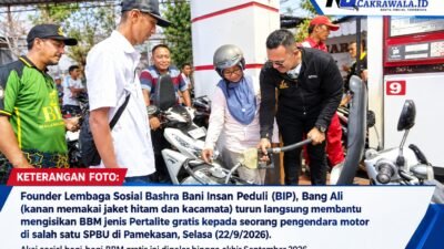 PAMEKASAN PECAH! Aksi Borong BBM Gratis Dari BIP Bikin Pengendara Motor Tersenyum Lebar, Antrean Mengular di 11 SPBU