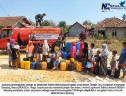 Kemarau Panjang Landa Sampang, Kodim 0828 Hadir Salurkan Bantuan Air Bersih di Dusun Dlenyar