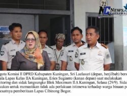 Cek Langsung Lapas Kelas IIA Kuningan, Dewan Sri Laelasari Tegaskan Semua Warga Binaan Setara Tanpa Keistimewaan