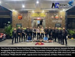 Gerak Cepat Raimas Macan Kumbang 852, Polresta Cirebon Gagalkan Aksi Tawuran di Winong, 5 Pelajar dan 2 Celurit Diamankan