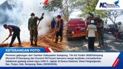 Gudang Somel Kayu di Torjun Sampang Terbakar, Kerugian Capai Rp 100 Juta Diduga Akibat Puntung Rokok