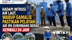 Hadapi Intrusi Air Laut, Wabup Gamalis Pastikan Pelayanan Air IPA Gurimbang Berau Kembali 24 Jam