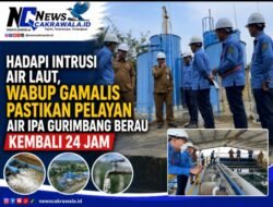 Hadapi Intrusi Air Laut, Wabup Gamalis Pastikan Pelayanan Air IPA Gurimbang Berau Kembali 24 Jam