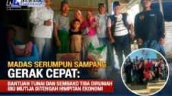 Madas Serumpun Sampang Gerak Cepat : Bantuan Tunai dan Sembako Tiba dirumah Ibu Mutija ditengah Himpitan Ekonomi 
