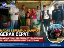 Madas Serumpun Sampang Gerak Cepat : Bantuan Tunai dan Sembako Tiba dirumah Ibu Mutija ditengah Himpitan Ekonomi 