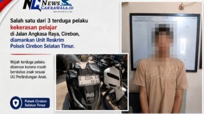 Viral Di IG! Polisi Cirebon Seltim Tangkap 3 Pelajar Pembacok Pakai Celurit di Jalan Angkasa Raya