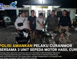 Hari Pertama Operasi Jaran Singgalang 2026, Polres Pasbar Tangkap Residivis Curanmor dan Amankan 3 Motor 