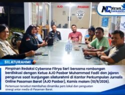 Perkuat Sinergi, Pimpinan Redaksi Cyberone Kunjungi Kantor AJO Pasbar