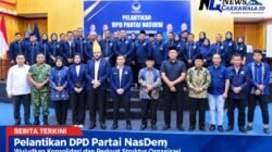 4 Anggota DPRD Pasaman Barat Dari Nasdem Hadiri Pelantikan. pengurus DPD Masa Bakti 20#6-2031