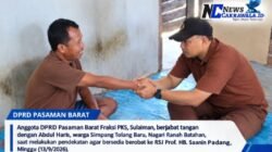 Peduli Warga, Anggota DPRD Pasaman Barat Sulaiman Antar Warga Gangguan Jiwa Berobat ke RSJ Padang