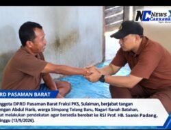 Peduli Warga, Anggota DPRD Pasaman Barat Sulaiman Antar Warga Gangguan Jiwa Berobat ke RSJ Padang