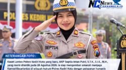 Mengemban Amanah Kamseltibcarlantas, Kasatlantas Polres Kediri Kota AKP Septia Intan Putri Siap Hadirkan Layanan Humanis dan Modern