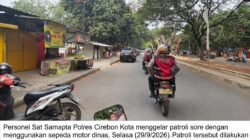 Cegah Tawuran Pelajar, Sat Samapta Polres Cirebon Kota Gencarkan Patroli Sore Di Titik Rawan