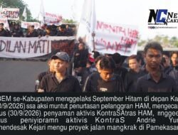 September Hitam di Pamekasan, Aliansi BEM Kepung Kantor Bupati, Soroti Pelanggaran HAM hingga Kasus Andrie Yunus dan Desak Kejaksaan Usut Proyek Jalan Mangkrak