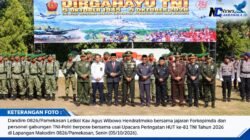 TNI Kuat Bersama Rakyat, Dandim Pamekasan Pimpin Langsung Upacara HUT ke-81 di Makodim