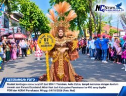 Pesona Maskot Cilik SDN 1 Tlanakan, Aulia Zahra Jadi Pusat Perhatian di Parade Drumband Hari Jadi Pamekasan ke-496