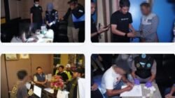 Razia Gabungan Satresnarkoba Dan BNN Kota Cirebon Tes Urine 95 Orang
