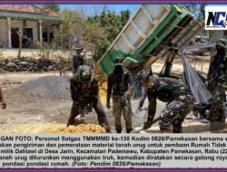 Sekretaris DPMD dan Kades Jarin Tinjau Dua Sasaran Fisik TMMD ke-130 di Pademawu