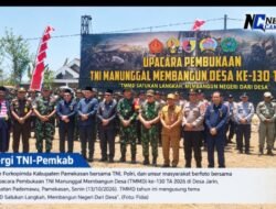 TMMD ke-130 Resmi Dibuka, Bupati Pamekasan dan TNI Bersinergi Bangun Desa Jarin