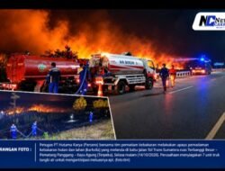 Karhutla Ancam Ruas Tol Sumatra, Hutama Karya Siagakan Armada Pemadam dan Imbau Pengendara Waspada